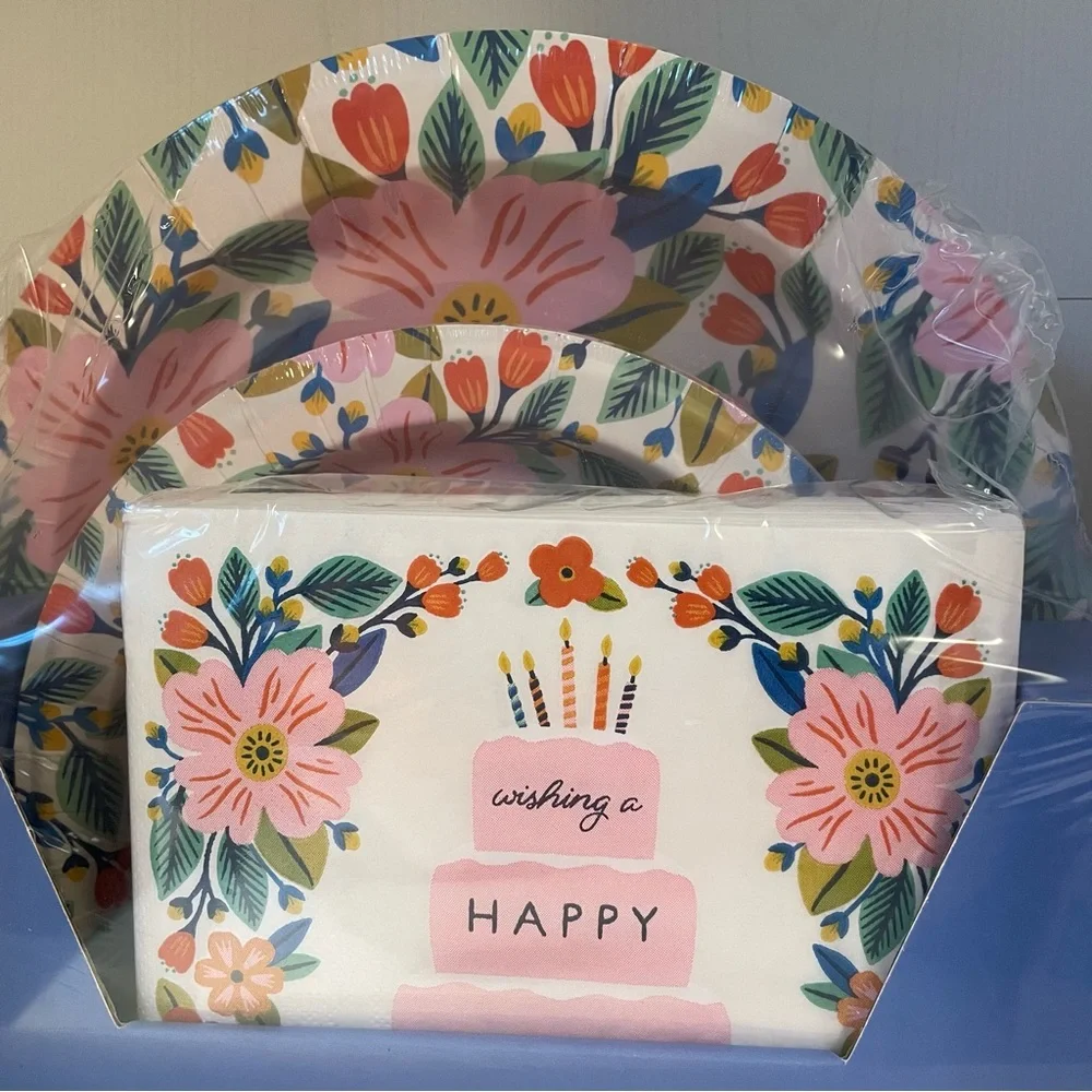 Birthday Party Paper Goods - NEW - Paper Tableware Party Set by OCS Designs